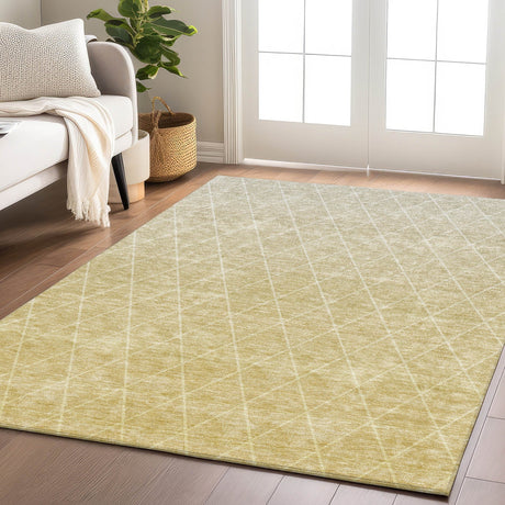 Dalyn Lazio LZ2 Wheat Rug shown in a room