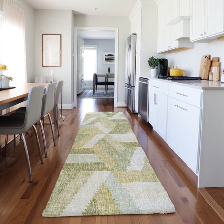 Dalyn Lorenzo LN1 Aloe Rug shown in a room