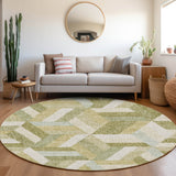 Dalyn Lorenzo LN1 Aloe Rug shown in a room