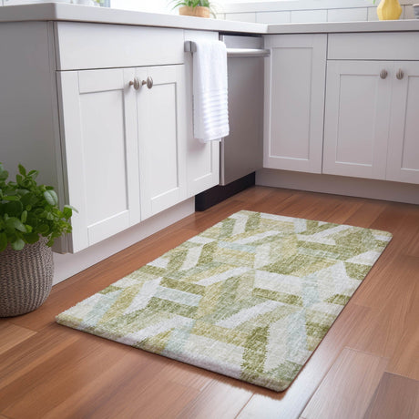 Dalyn Lorenzo LN1 Aloe Rug shown in a room