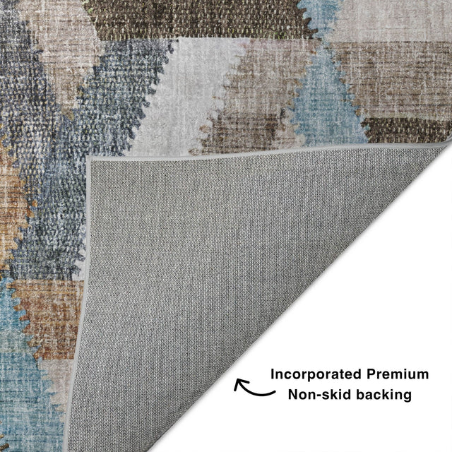 Dalyn Lorenzo LN1 Brown Rug backing detail