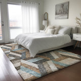 Dalyn Lorenzo LN1 Brown Rug shown in a room