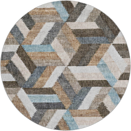 Dalyn Lorenzo LN1 Brown Rug round rug