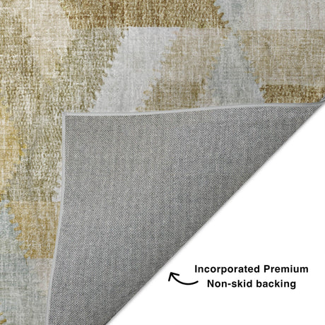 Dalyn Lorenzo LN1 Tan Rug backing detail