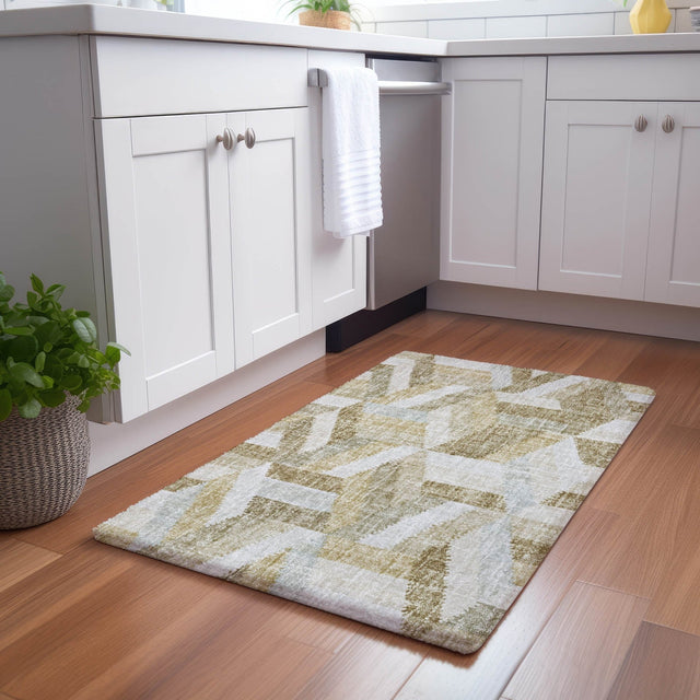 Dalyn Lorenzo LN1 Tan Rug shown in a room