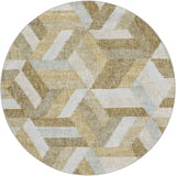 Dalyn Lorenzo LN1 Tan Rug round rug