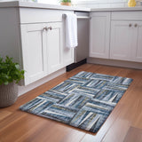 Dalyn Lorenzo LN2 Denim Rug shown in a room