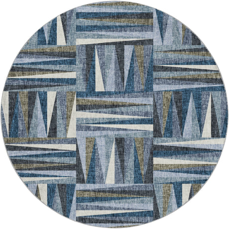 Dalyn Lorenzo LN2 Denim Rug round rug
