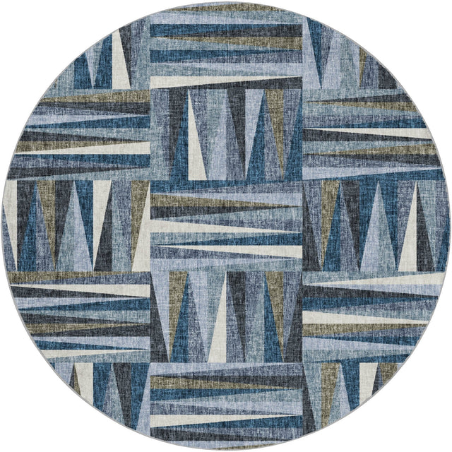 Dalyn Lorenzo LN2 Denim Rug round rug