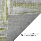 Dalyn Lorenzo LN2 Green Rug backing detail