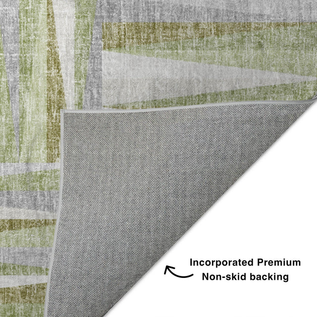 Dalyn Lorenzo LN2 Green Rug backing detail