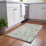 Dalyn Lorenzo LN2 Green Rug shown in a room