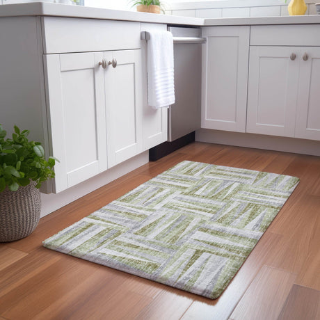 Dalyn Lorenzo LN2 Green Rug shown in a room