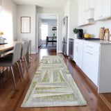 Dalyn Lorenzo LN2 Green Rug shown in a room