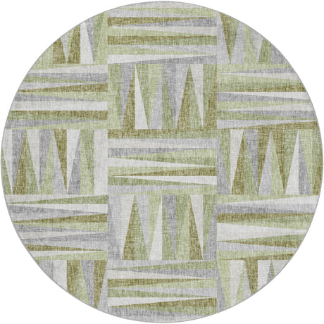 Dalyn Lorenzo LN2 Green Rug round rug