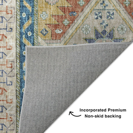 Dalyn Lorenzo LN3 Ivory Rug backing detail