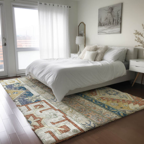 Dalyn Lorenzo LN3 Ivory Rug shown in a room