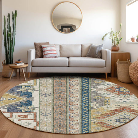 Dalyn Lorenzo LN3 Ivory Rug shown in a room