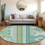 Dalyn Lorenzo LN3 Mint Rug shown in a room