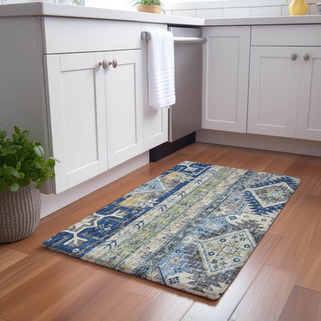 Dalyn Lorenzo LN3 Navy Rug shown in a room