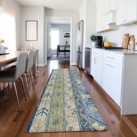 Dalyn Lorenzo LN3 Navy Rug shown in a room