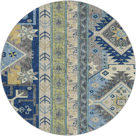 Dalyn Lorenzo LN3 Navy Rug round rug