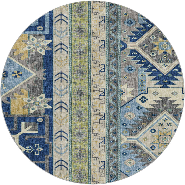Dalyn Lorenzo LN3 Navy Rug round rug