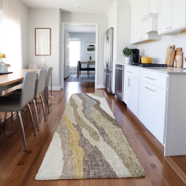 Dalyn Lorenzo LN4 Beige Rug shown in a room