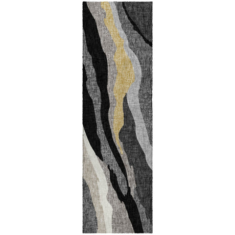 Dalyn Lorenzo LN4 Black Rug runner rug