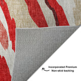 Dalyn Lorenzo LN4 Red Rug backing detail