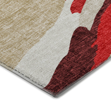 Dalyn Lorenzo LN4 Red Rug corner detail