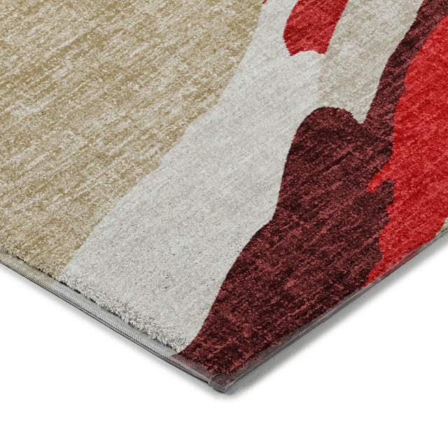 Dalyn Lorenzo LN4 Red Rug corner detail