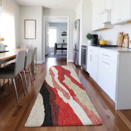 Dalyn Lorenzo LN4 Red Rug shown in a room
