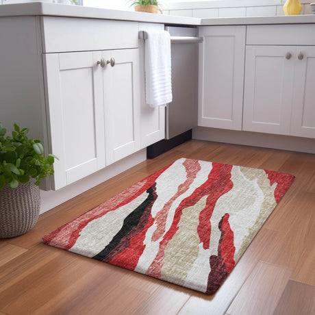 Dalyn Lorenzo LN4 Red Rug shown in a room