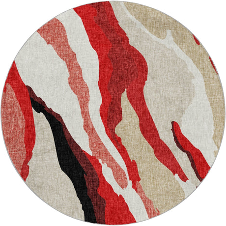 Dalyn Lorenzo LN4 Red Rug round rug