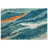 Dalyn Lorenzo LN4 Teal Rug rectangular rug