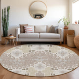 Dalyn Lorenzo LN5 Ivory Rug shown in a room