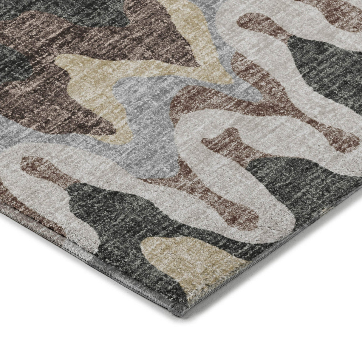 Dalyn Lorenzo LN6 Charcoal Rug corner detail