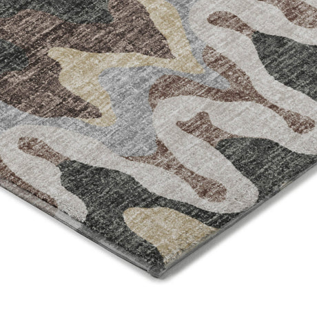 Dalyn Lorenzo LN6 Charcoal Rug corner detail