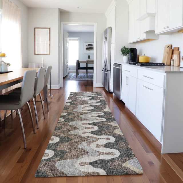 Dalyn Lorenzo LN6 Charcoal Rug shown in a room