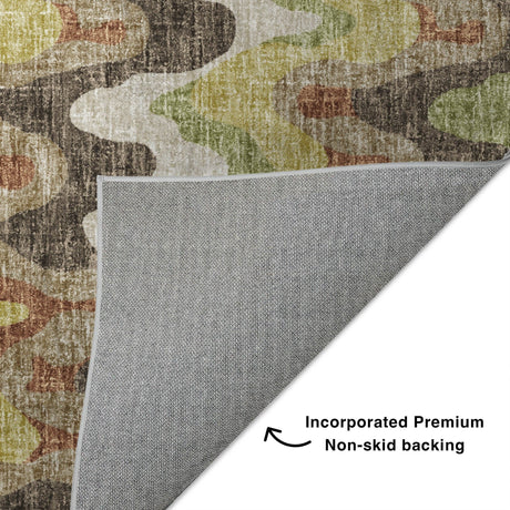 Dalyn Lorenzo LN6 Chocolate Rug backing detail