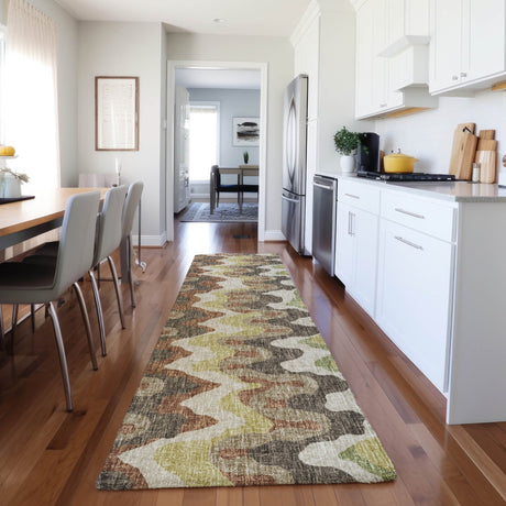 Dalyn Lorenzo LN6 Chocolate Rug shown in a room