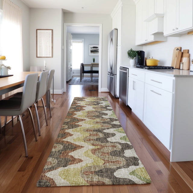 Dalyn Lorenzo LN6 Chocolate Rug shown in a room