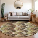 Dalyn Lorenzo LN6 Chocolate Rug shown in a room