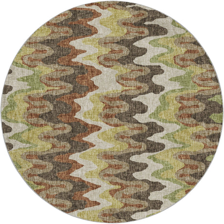 Dalyn Lorenzo LN6 Chocolate Rug round rug