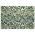 Dalyn Lorenzo LN6 Teal Rug rectangular rug