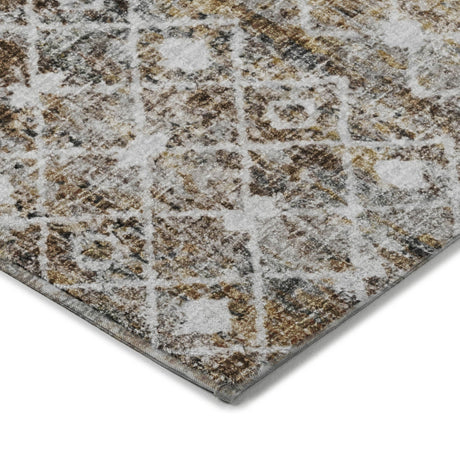 Dalyn Lorenzo LN7 Brown Rug corner detail