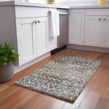 Dalyn Lorenzo LN7 Brown Rug shown in a room