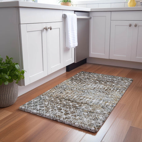 Dalyn Lorenzo LN7 Brown Rug shown in a room