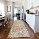 Dalyn Lorenzo LN7 Peach Rug shown in a room
